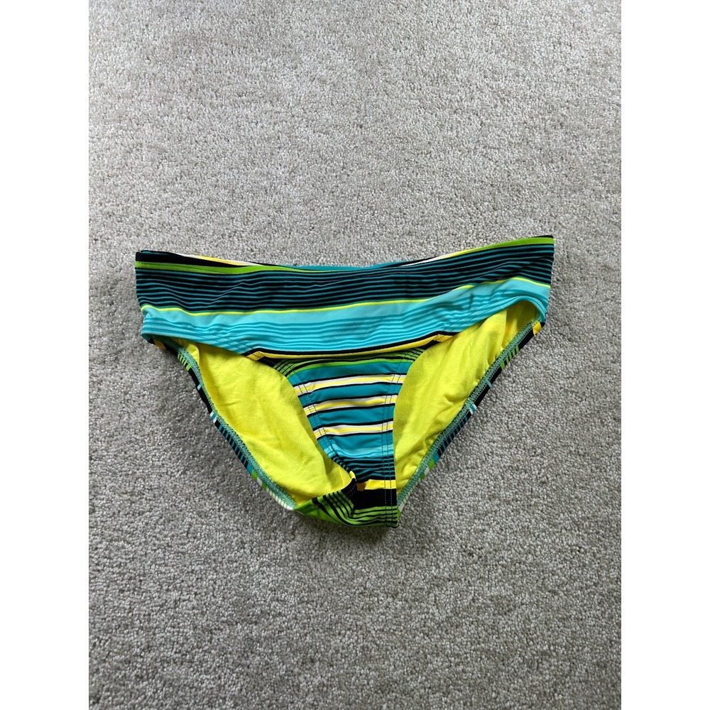 ZeroXposur Swimwear Women's‎ Bikini Bottom XL 16 Striped Nylon